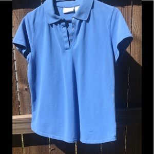 Liz Claiborne M blue short sleeve top